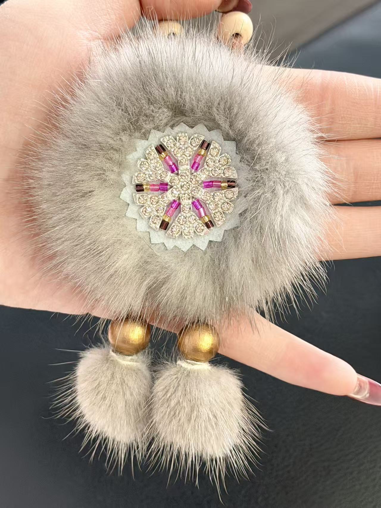 GeYou Inner Mongolia Series Snowflake Double-Sided Car Pendant